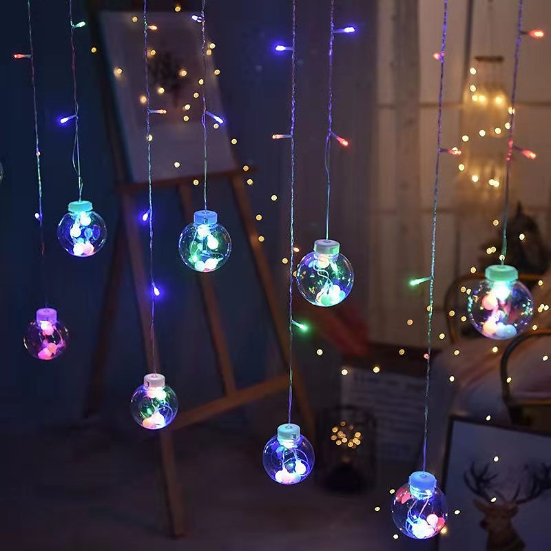 energia solare led sfera dei desideri stringa di luce fata flessibile filo di rame stringa di luce per tenda per giardino cortile vacanza festa di natale illuminazione decorativa colorata del 2025 a $58.99 –P7