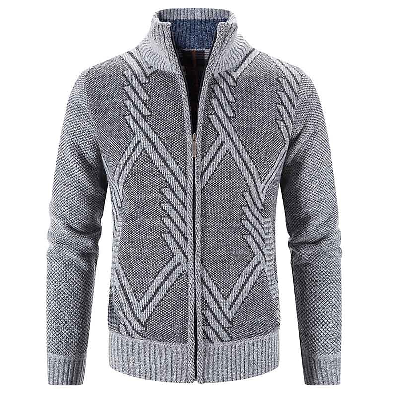Per uomo Cardigan Maglione Maglione da abito A coste Maglia Standard Lavorato a maglia Banda Colletto Mao Top caldi Contemporaneo moderno Da tutti i giorni Per uscire Abbigliamento Autunno Inverno del 2026 a $36.99 –P2