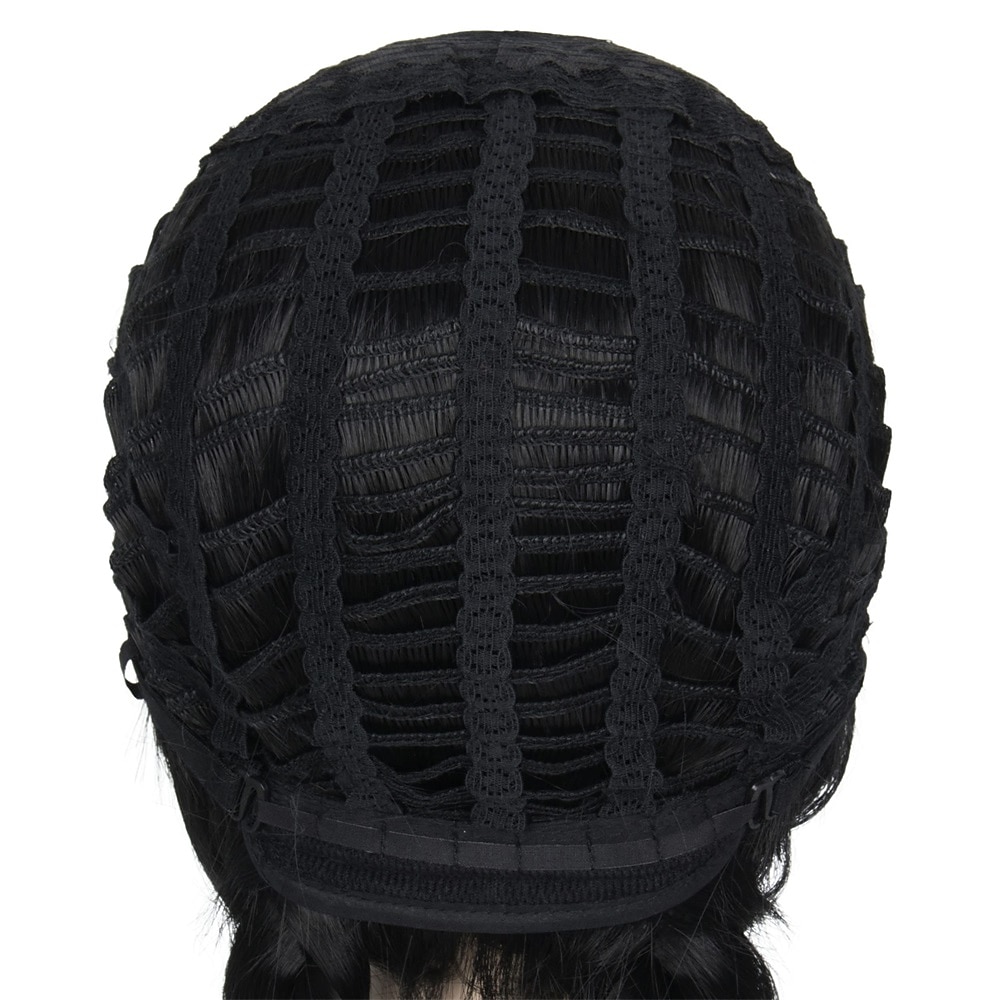 Wednesday Addams Wigs Girls Kids  Wig Long Straight Black Braided Wig with Bangs Party Wig Halloween Wigs 2025 - $18.99 –P6