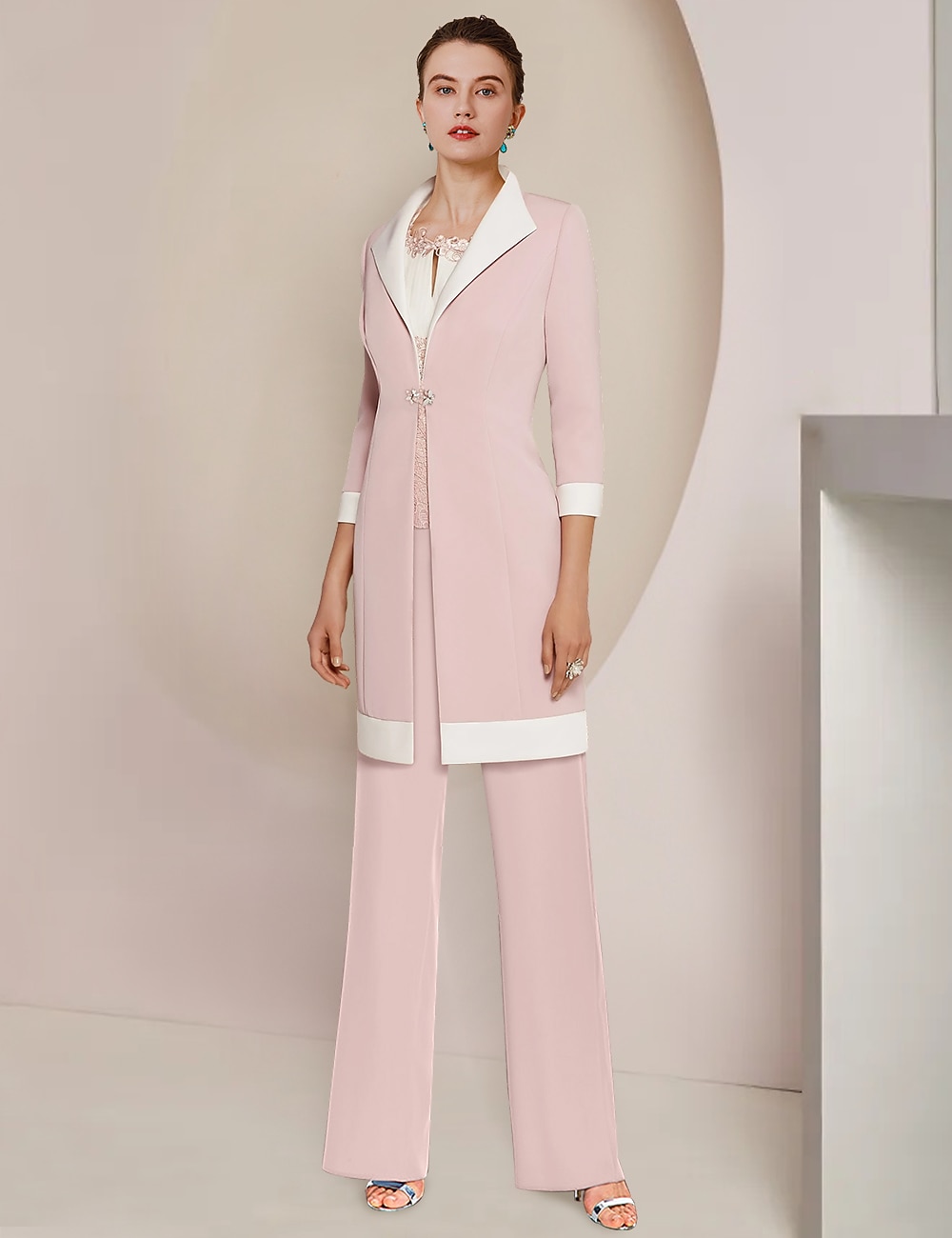 Tuta intera tailleur pantalone pezzi abito da madre della