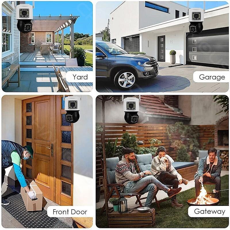 2MP Double Lens Camera, WiFi IP Home Security Camera, Two Way Audio Motion Detection Surveillance Camera, Waterproof Outdoor PTZ Camera, Full Color Night Vision IR Camera for Home, Baby, Elder, Pet 2025 - $49.99 –P11