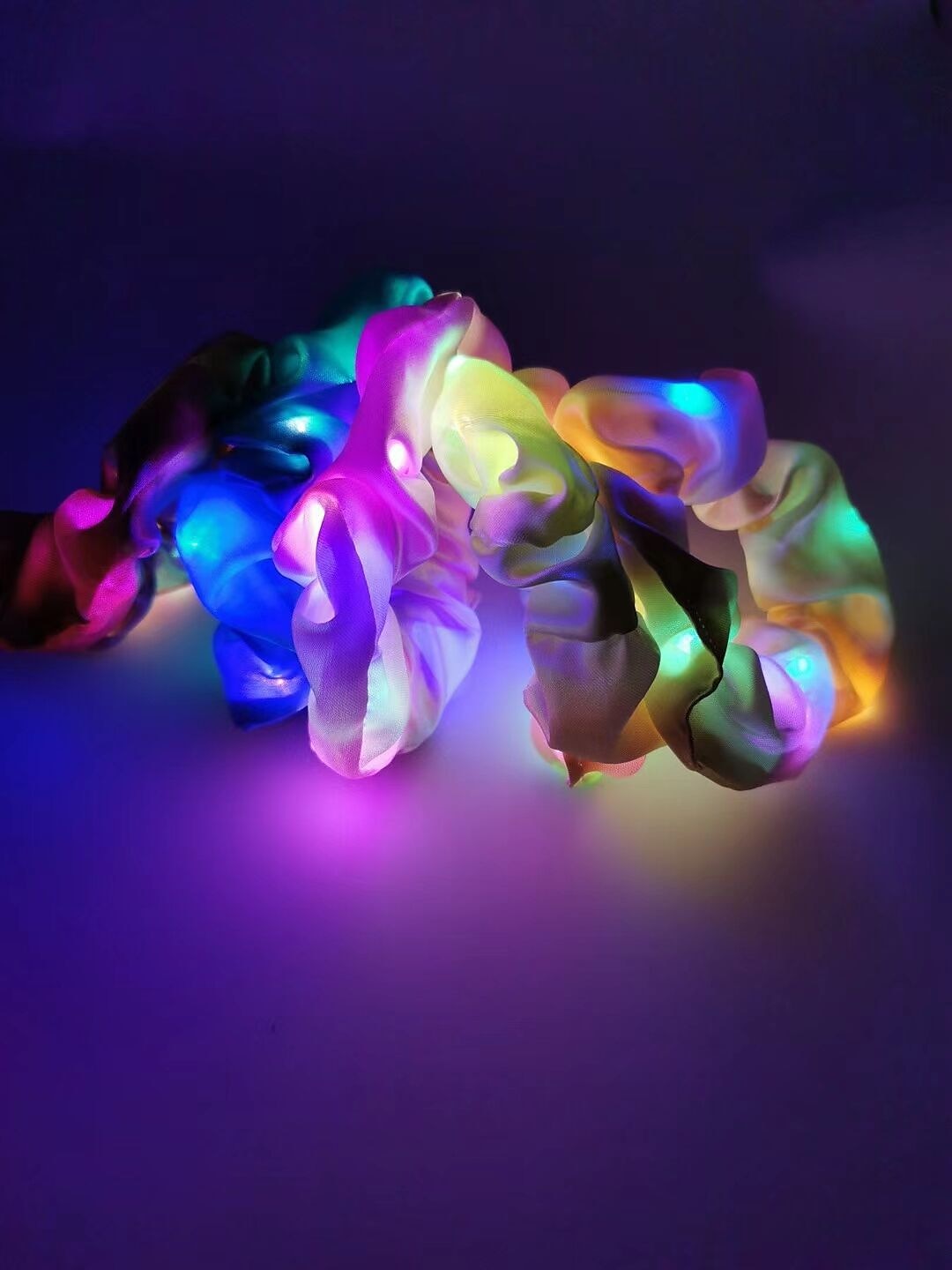 5 pièces led cheveux chouchous lumineux éclairer cheveux chouchous élastique lumière femmes filles bandes de cheveux pour halloween fête de noël de 2025 ? $11.99 –P4