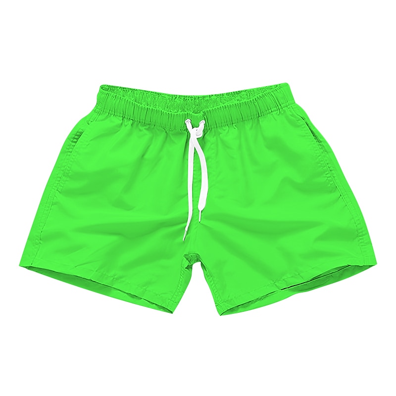 Herr Boardshorts Badshorts Snörning Med fickor Solid färg Vattentät UV Solskydd Simbassäng Hawaiisk Ledig / Sportig Svart Vit Microelastisk 2025 - $12.99 –P9