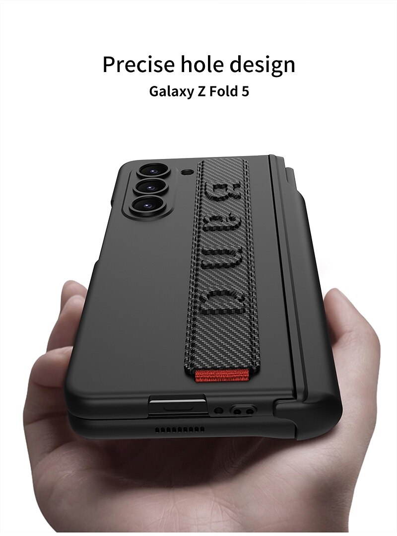Phone Case For Samsung Galaxy Z Fold 5 Z Fold 4 Back Cover Pencil Holder Magnetic Full Body Protective PC 2025 - $32.99 –P6