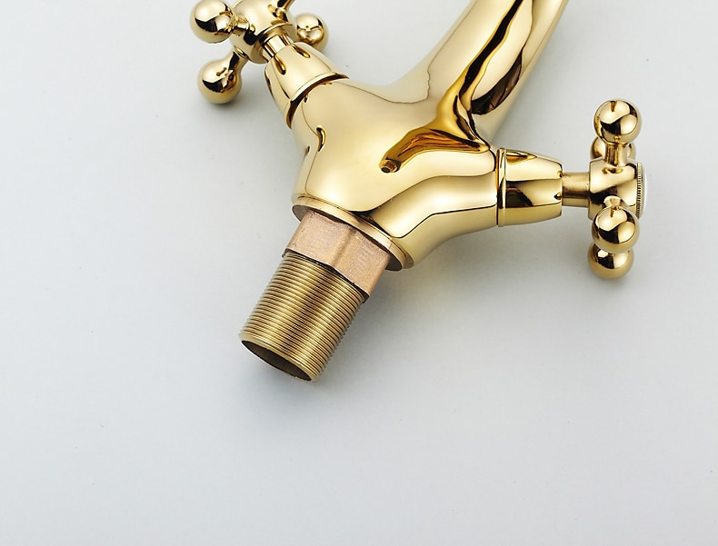 Bathroom Sink Mixer Faucet, Brass Basin Taps Dual Handle with Hot and Cold Hose 2025 - $84.23 –P3