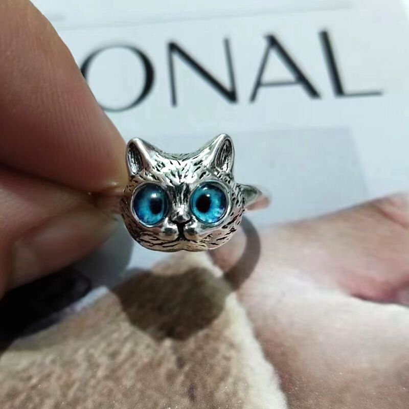 1PC Adjustable Ring For Women's Gift Daily Date Alloy Retro Cat 2025 - $8.49 –P2
