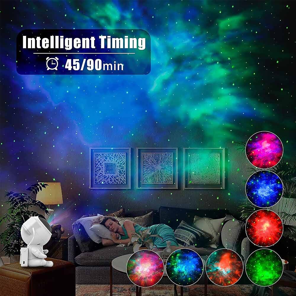 2025年 スペースバディプロジェクター 宇宙飛行士プロジェクター カラフルな星雲スタープロジェクター ナイトライト 子供用 大人 部屋の装飾 クリスマスや誕生日用の美的ギフト  コレクション – $42.99 –P3