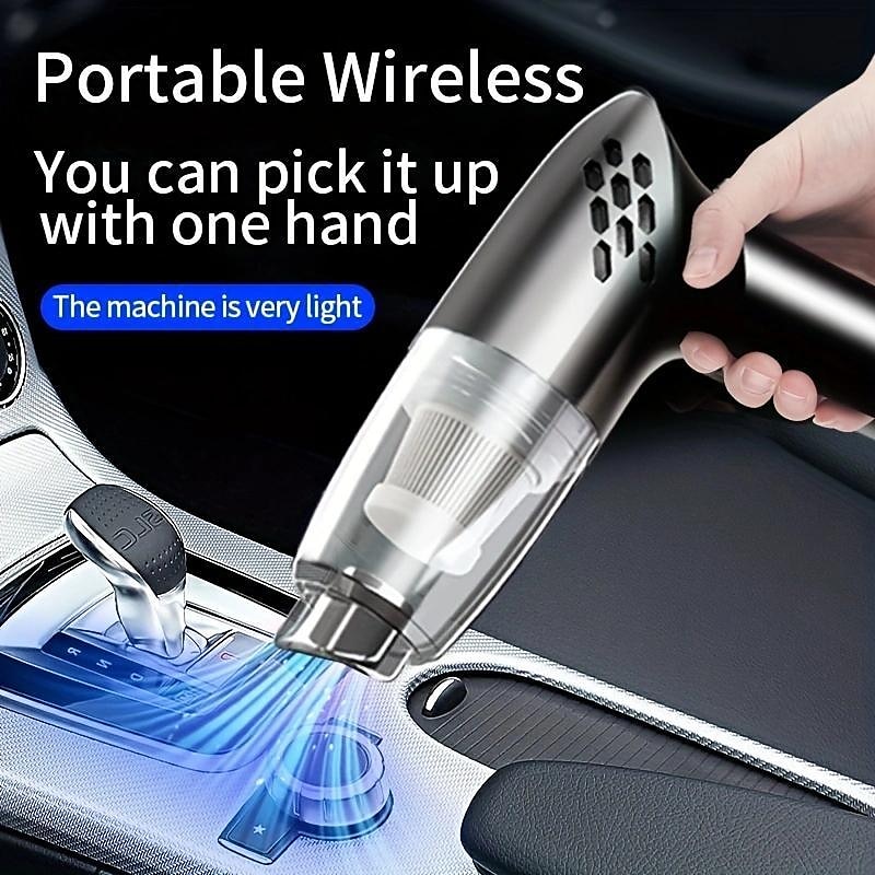 draadloze autostofzuiger grote zuigauto kleine auto mini krachtige handstofzuiger 2025 - $31.99 –P2