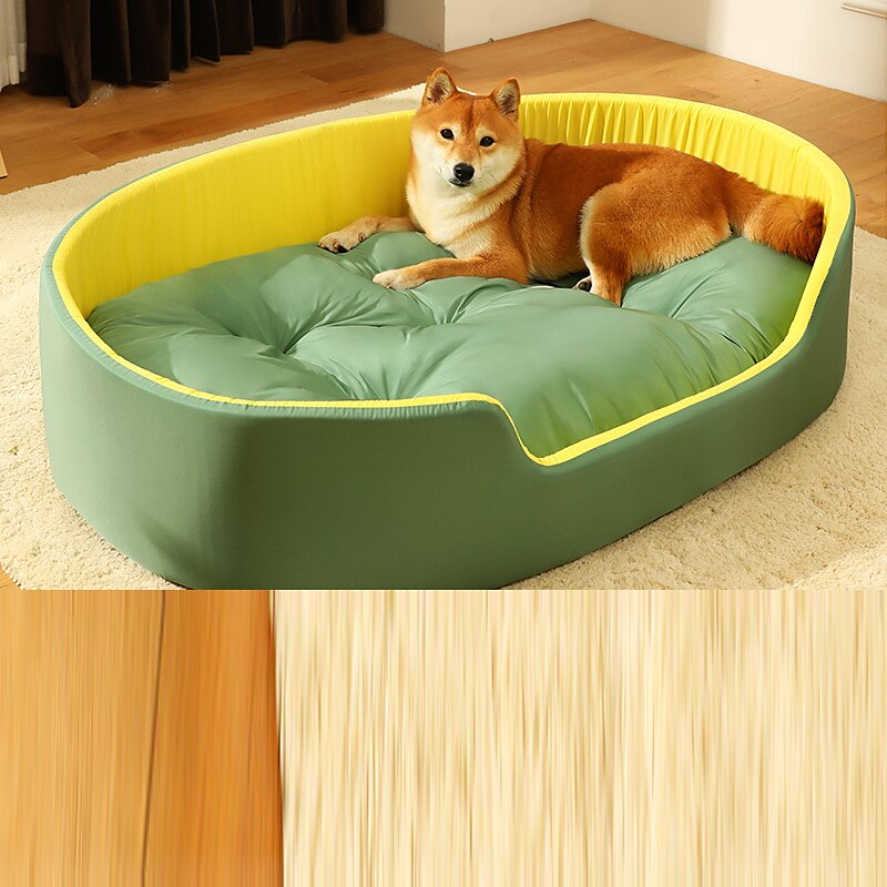 tofarger kjæledyr reir vaskbar dobbeltsidig pute kjæledyr katt reir fire sesonger katt hund 3d hund reir 2025 - $52.99 –P7