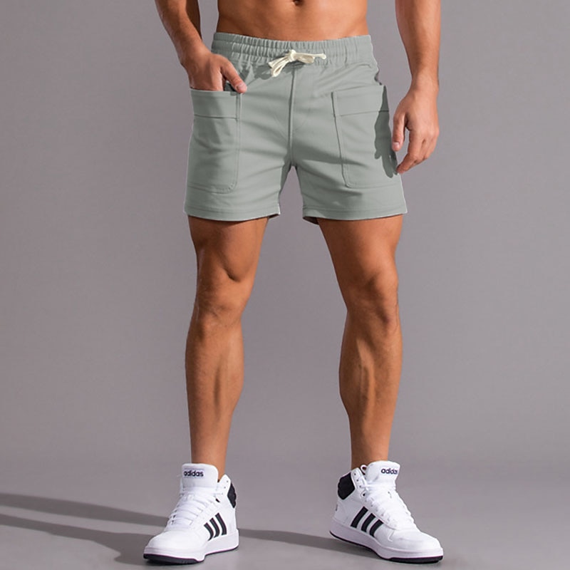 Per uomo Pantaloncini rosa Pantaloncini estivi Pantaloncini casual Tasche Liscio Comfort Traspirante Esterno Giornaliero Per uscire Di tendenza Informale Nero Bianco del 2025 a $23.99 –P18