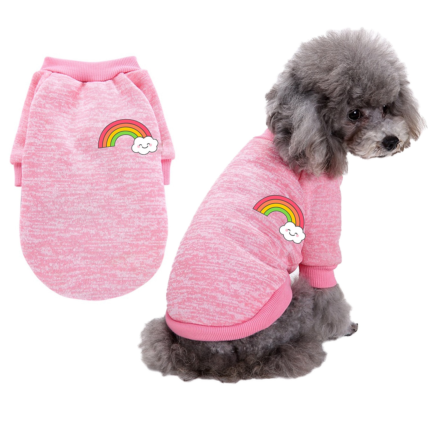 Perros Gatos Sudadera Moda Fresco Invierno Templado Transpirable Suave Lavable Cómodo Víspera de Todos los Santos Exterior Casual Diario Ropa para perros for Bichón Frisé Pomerania Animal doméstico 2025 - $19.99 –P9