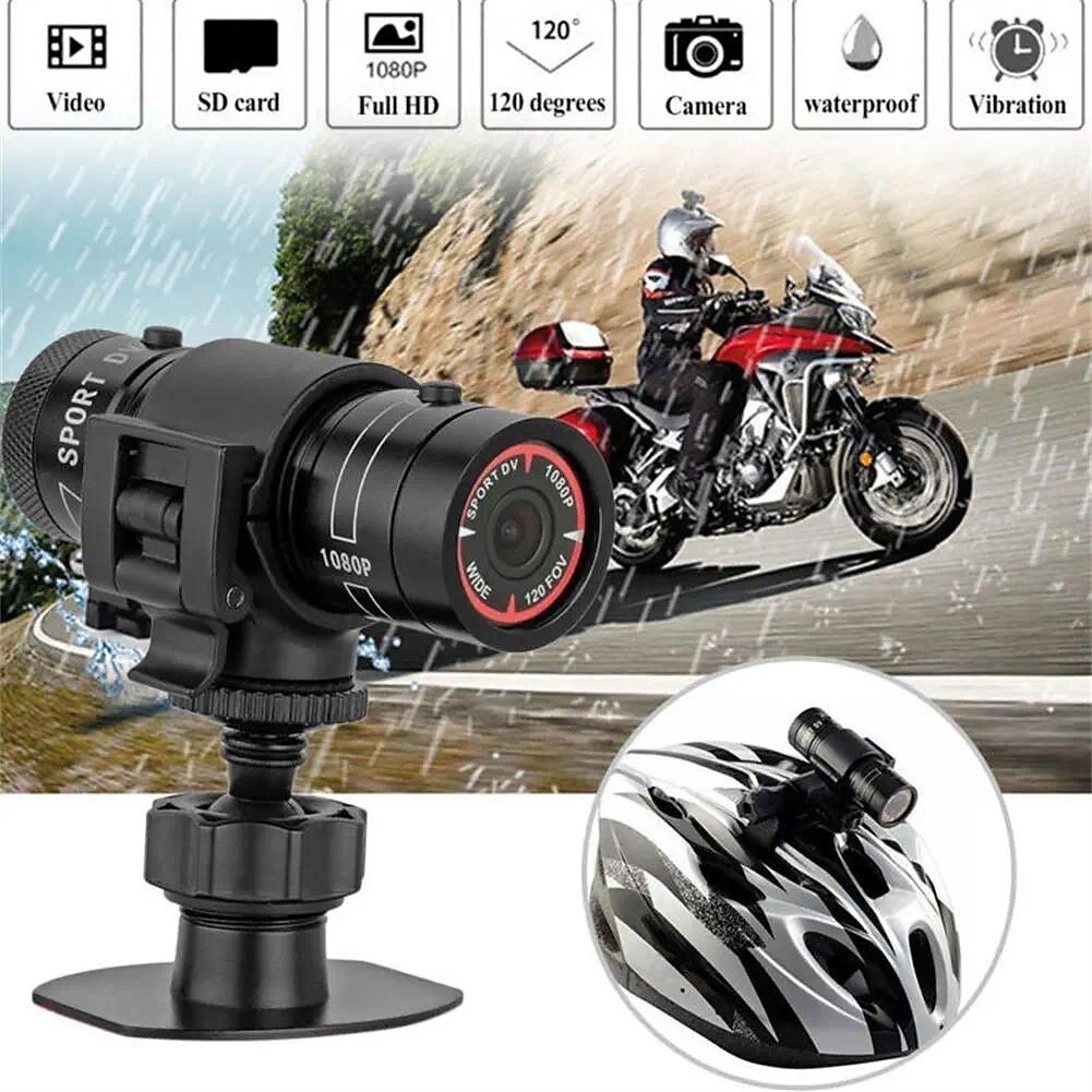 2025年 小型アクションカメラ hd 1080p 防水ミニ屋外バイクオートバイヘルメットスポーツアクションカメラビデオ dv ビデオカメラカーレコーダー  コレクション – $73.99 –P2