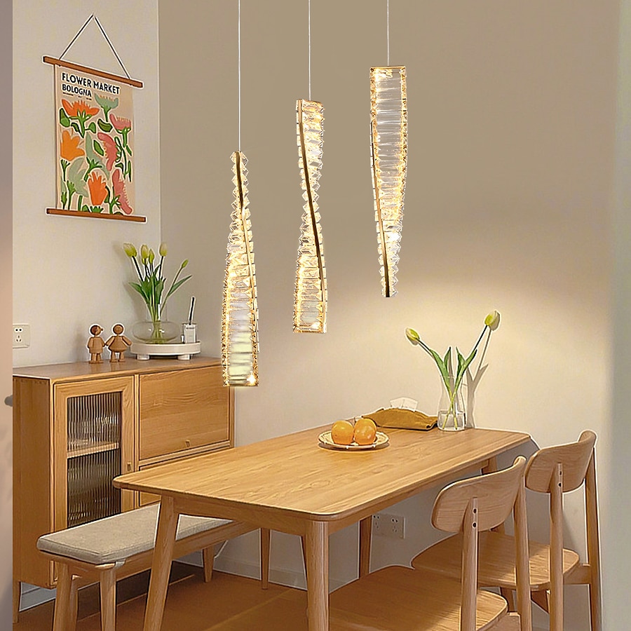 Candelabro de cristal led en espiral, iluminación de 10w, candelabros modernos, luz colgante, lámpara colgante de techo, accesorio de luces, sala de estar, hotel, 1 Uds., 110-240v 2025 - $135.99 –P5