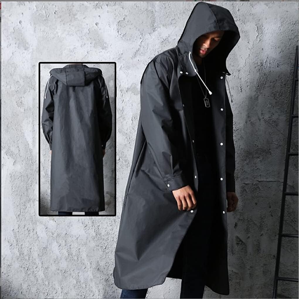 Capa de chuva embrulhada para adultos eva, jaqueta protetora para homens e mulheres, equipamento de chuva preto espesso e transparente para pesca de montanhismo de 2025 por $26.99 –P5