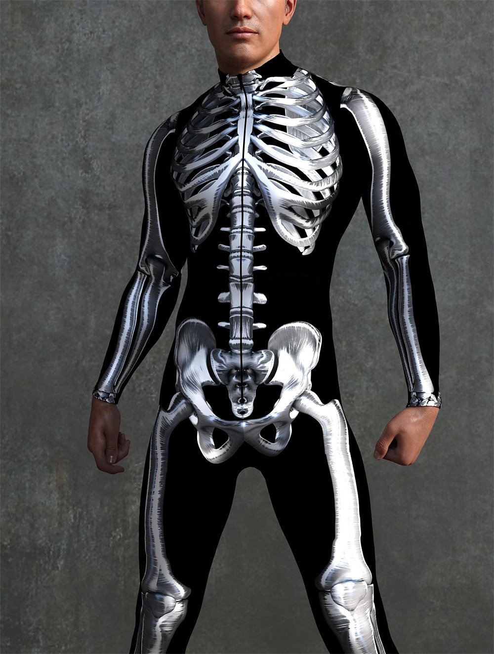 Skeleton Skull Carnival Costume Full Body Suit Cosplay Costume Bodysuits Full Body Catsuit Adults' Men's Women's One Piece Scary Costume Party Halloween Masquerade Mardi Gras Easy Carnival Costume 2025 - $26.99 –P14