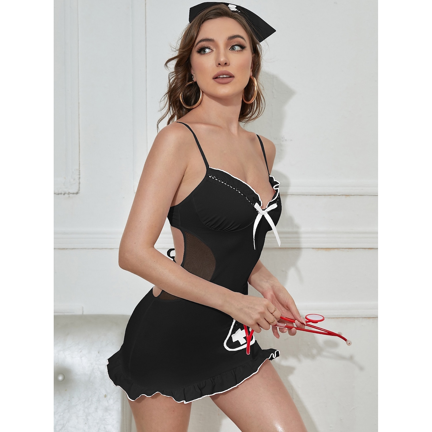 Costum Cosplay Uniforme Costume de carieră Asistente Ținute Cosplay Costum sexy Adulți Pentru femei Mascaradă Mascaradă Îmbrăcați-vă 2026 - $24.99 –P7
