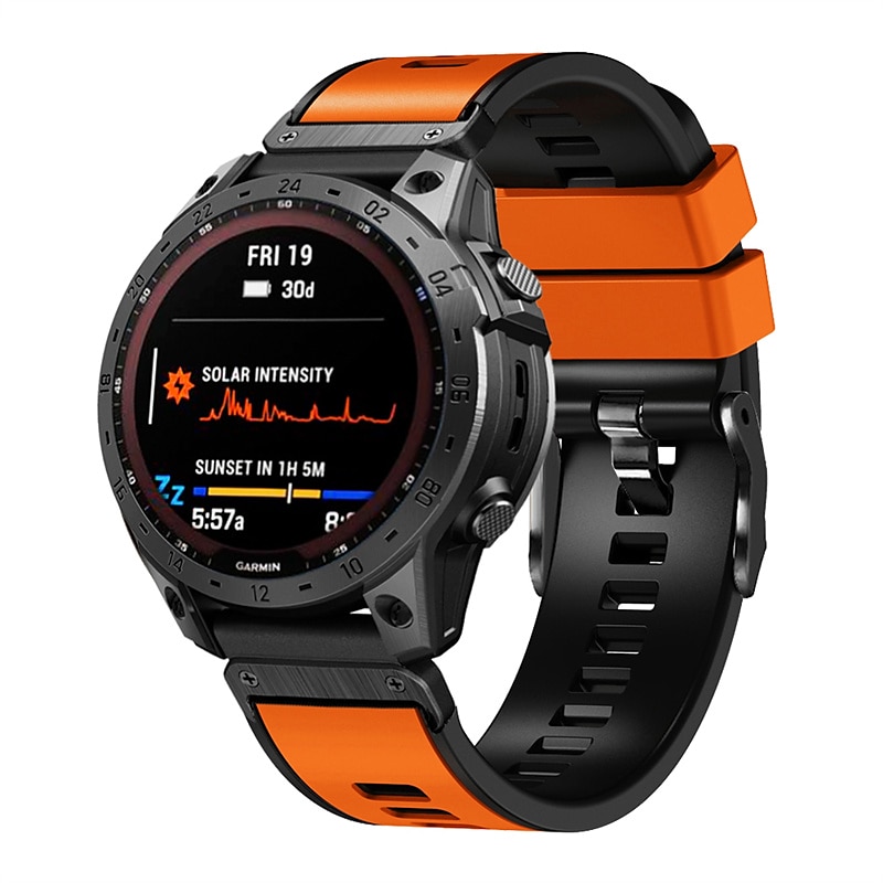 Watch Band for Garmin Fenix 7 7X 6 6X Pro Epix Pro 47mm 51mm Instinct 2X Approach S70 47mm S62 S60 Forerunner 955 945 Epix Marq Descent Quatix 22mm 26mm Silicone Replacement  Strap 22mm 26mm 2025 - $24.99 –P14