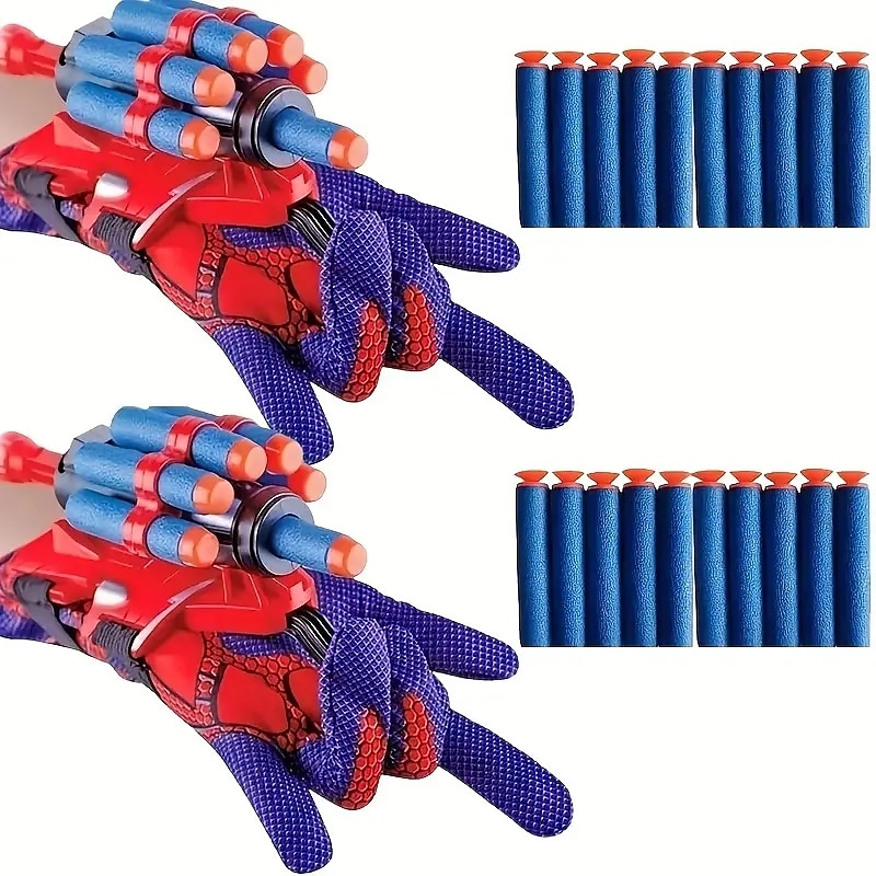 Spinnennetz-Shooter-Spielzeug-Handschuhe-Set, Kinderspaß&amp; lehrreiches Halloween-Geschenk! 2025 - $22.99 –P3