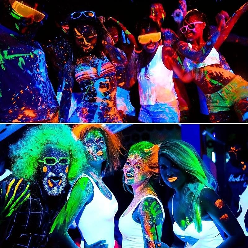 6pcs UV Glow Body and Face Paint Kit - Fluorescent Crayons for Adults - Perfect for Birthday Parties, Halloween, and Masquerades 2025 - $12.49 –P5