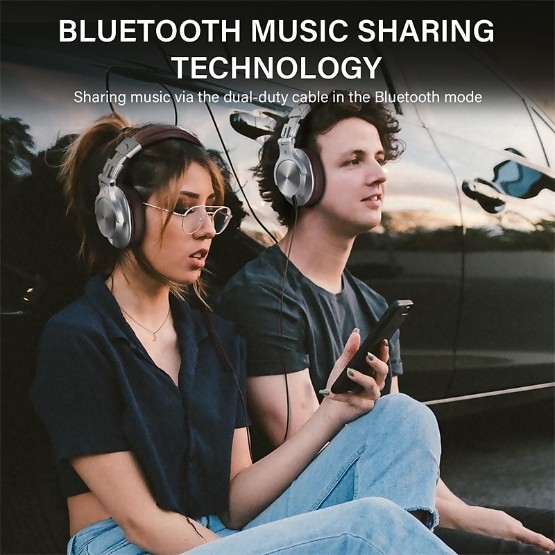 OneOdio Bluetooth Over-Ear Headphones with Mic | Wireless & Corded Dual-Mode Headphones for Drum Piano PC Phones Laptop-72 Hours Playtime 2025 - $74.99 –P4