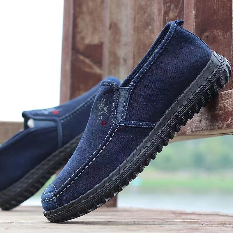 Homens Mocassins e Slip-Ons Sapatos casuais masculinos Tênis Slip-on Sapatos Confortáveis Casual Diário Lona Respirável Confortável Antiderrapante Mocassim Preto Azul Primavera Outono de 2026 por $29.99 –P5