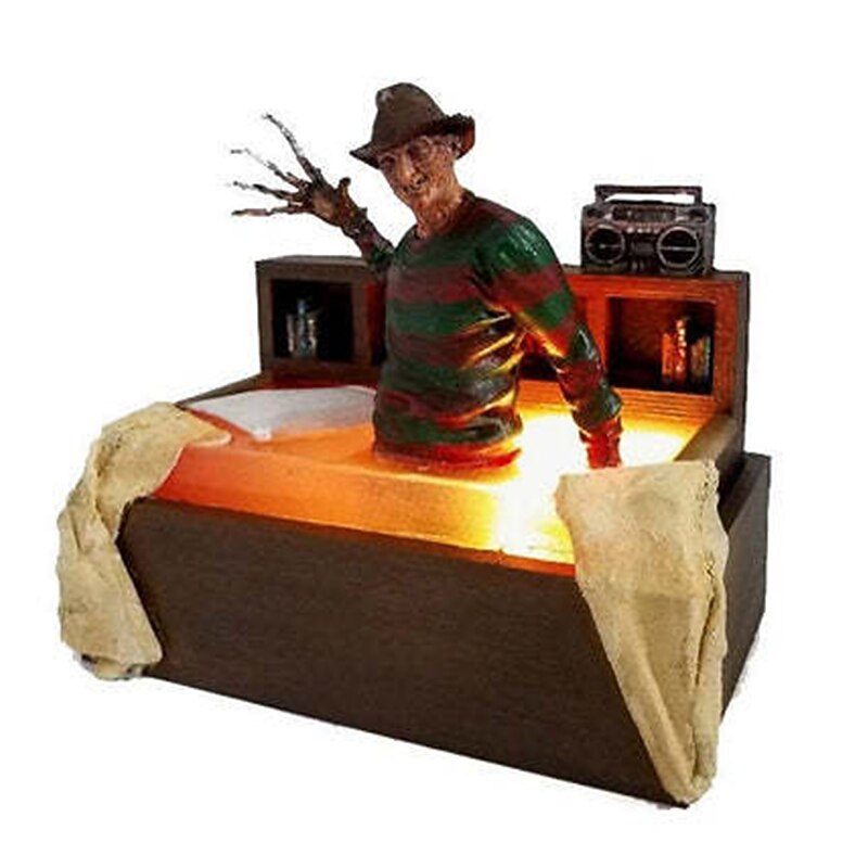 halloween horror gyanta dekoratív lámpa műalkotás dekoráció asztali halloween dekoratív bosszú joker női szellem világító dekoratív gombelem 2025 - $26.99 –P6