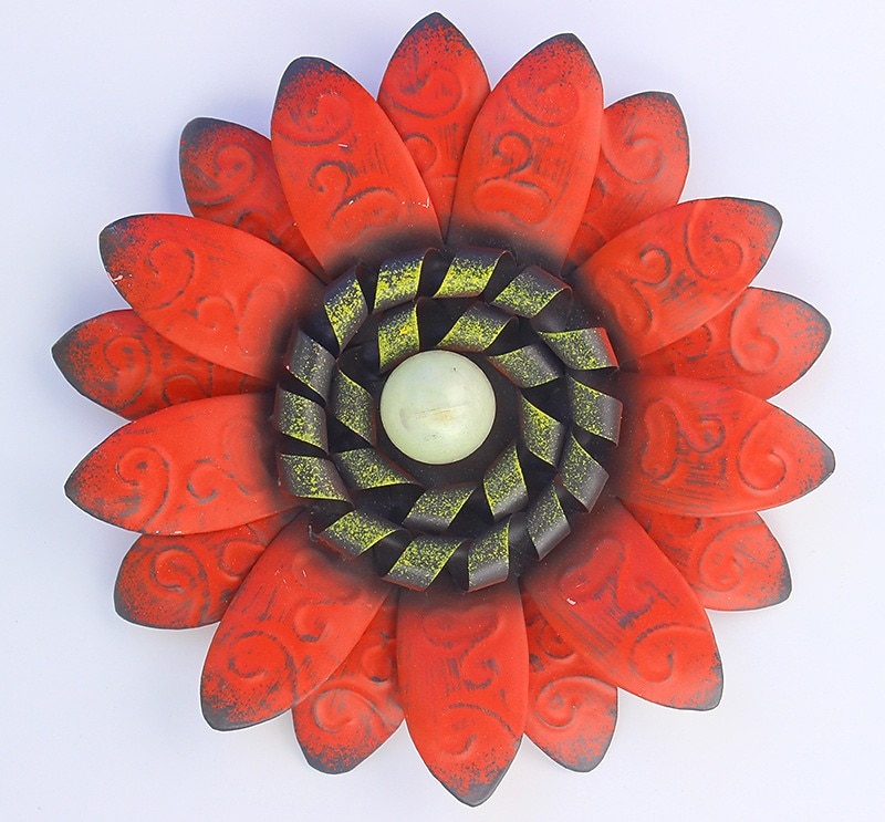 1 kpl metallikukkia seinäkoristelu kukka seinäveistos, käsinmaalattu kukkaveistos, metalliseinä taide ripustettava seinäsisustus sisätiloihin kotitoimistoon kylpyhuone keittiö makuuhuone olohuone 2026 - $11.49 –P10