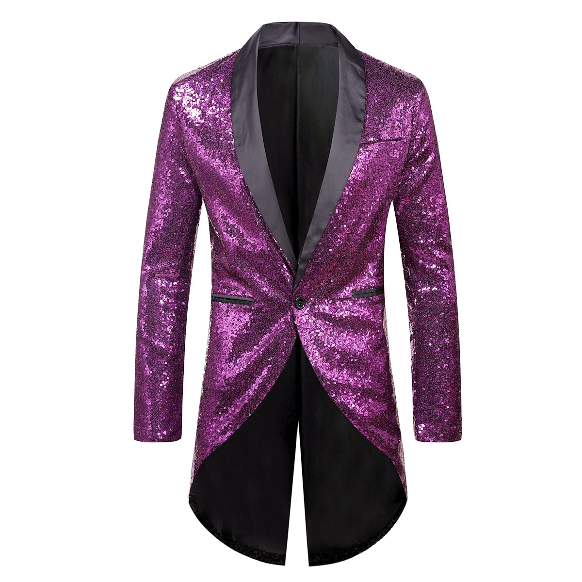 Retro / vintage 1980erne Jakke ملابس السهرة للرجال tailcoat Disk Paljetter Herre Halloween Karneval Maskerade Fest Fest / aften Stadie Voksne Frakk 2025 - $56.99 –P6