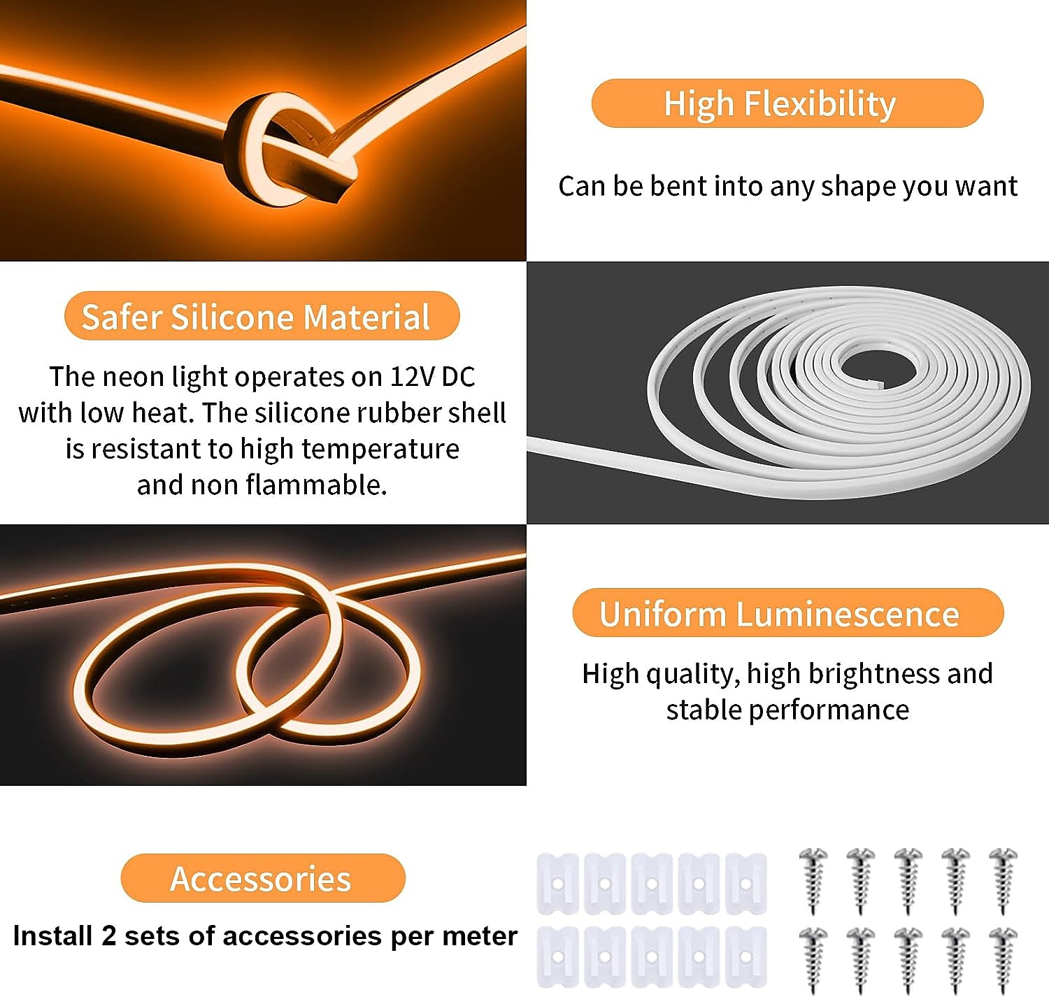Halloween Christmas Neon Light with Solar LED Light with SMD2835 Remote Control 8-mode Color Changing USB Charging 1000mAh IP67 Waterproof Outdoor Decoration Automatic Timing 2025 - $18.99 –P7
