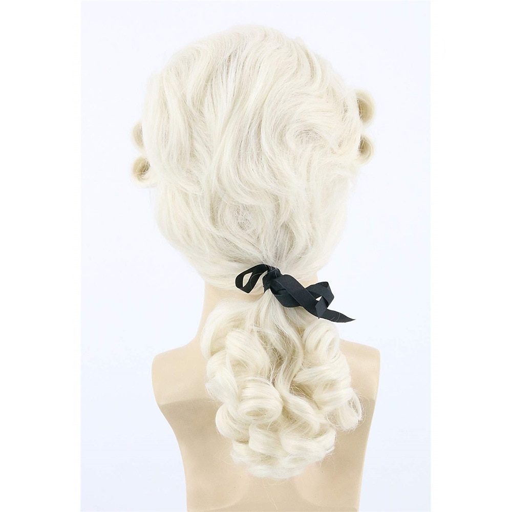 Mannen Pruik voor Koloniale Historische Rechter Kostuums Pruik Beige Carnaval Cosplay Pruiken Halloween Pruiken 2026 - $19.99 –P5