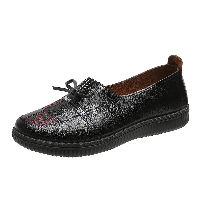 Mocassini casual slip-on da donna con suola morbida – scarpe basse leggere in pelle PU con dettagli in pizzo per camminare, viaggiare e indossare tutti i giorni del 2025 a $24.99 –P1