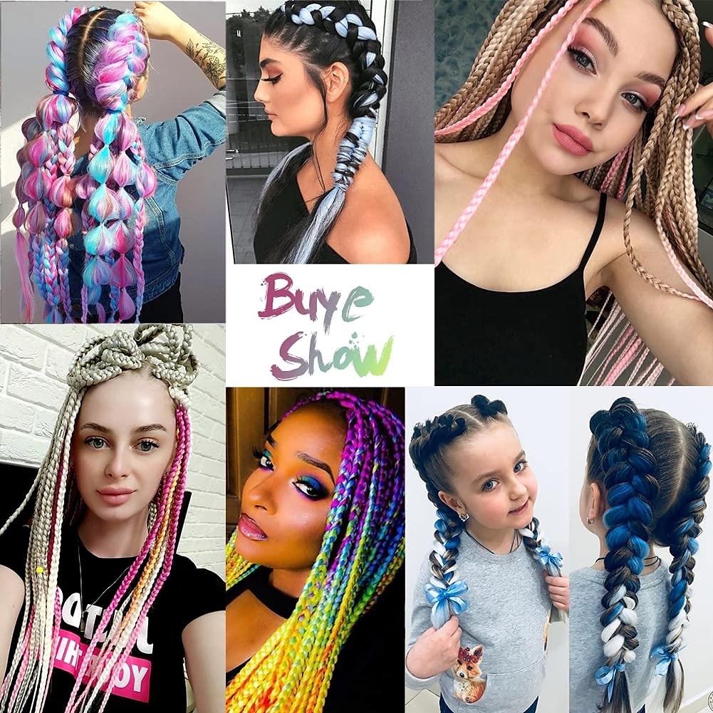 Удлинитель Огромный Коробка косичек Искусственные волосы Волосы для кос 5 шт 3 пакета 1 пакет 2026 - $16.49 –P5