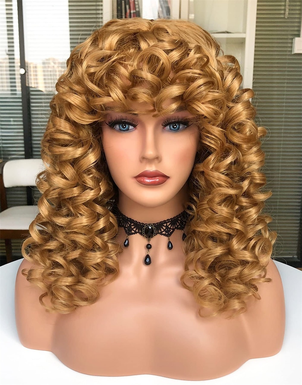 Long Curly Wavy Blonde Wigs for Women Side Part Natural Looking Cosplay Synthetic Fiber Wig Heat Resistant Replacement Wig Halloween Cosplay Party Wigs 2025 - $23.99 –P8