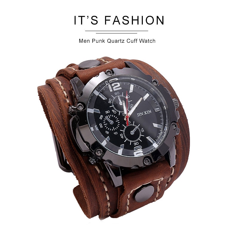 Men Quartz Watch Casual Date Genuine Leather Watch 2025 - $13.99 –P2