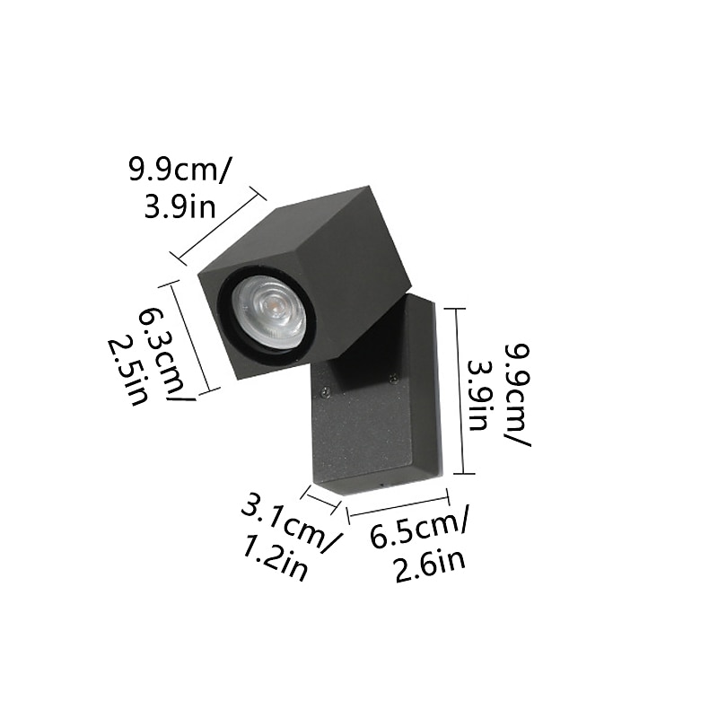 Aplique de pared para exteriores, sensor de movimiento, ajustable, impermeable, ip65, accesorio de pared, iluminación, aplique exterior de aluminio led para interior, exterior, patio, porche, 110-240v 2025 - $96.99 –P7
