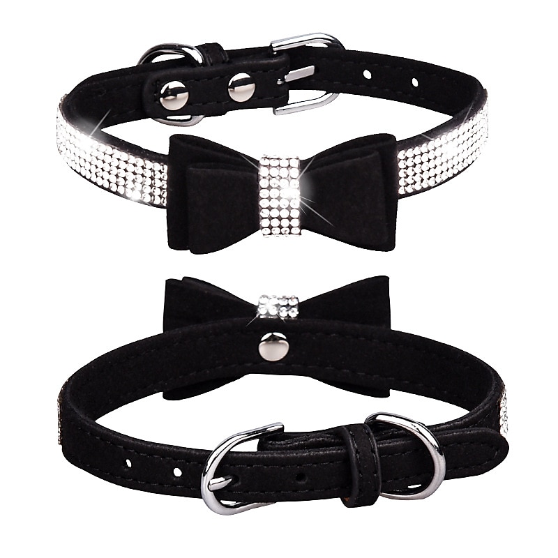 Prodotti per cani Prodotti per roditori Collari Cravatta / Papillon Regolabile Portatile Duraturo Esterno Marcia Strass del 2025 a $16.99 –P1