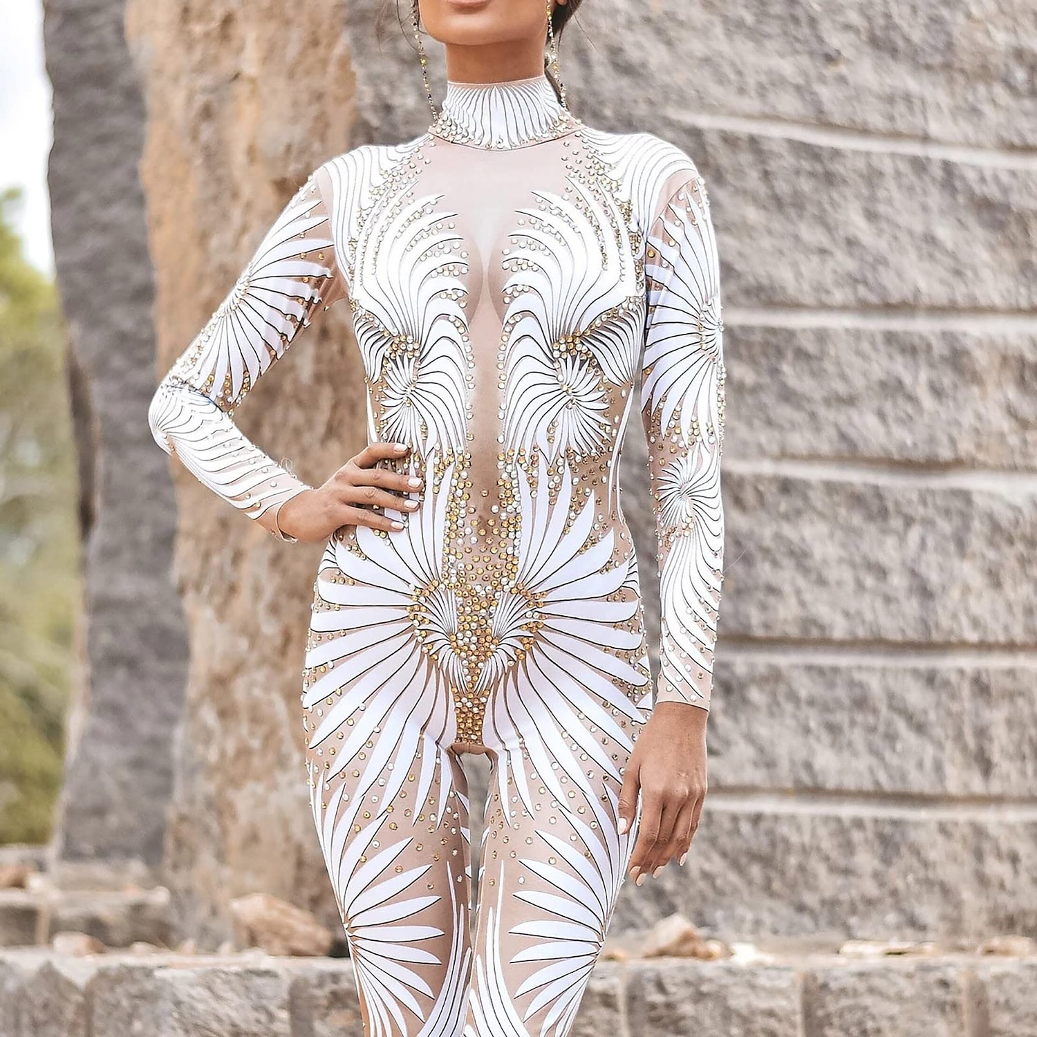 Totenkopf Halloween Cosplay Kostüm Bodysuits Ganzkörper-Catsuit Karnevalskostüm Ganzkörperanzug Einteiler Cosplay Kinder Erwachsene Damen Maskerade Karneval Party Halloween Einfache Halloween-Kostüme 2025 - $35.99 –P6