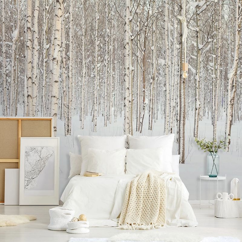 טפטים מגניבים טבע טפט קיר ציור קיר שחור ולבן קילוף ודבק נשלף pvc/ויניל חומר הדבקה עצמית/דבק חובה ציור קיר עיצוב קיר לחדר שינה בסלון 2026 - $47.99 –P17