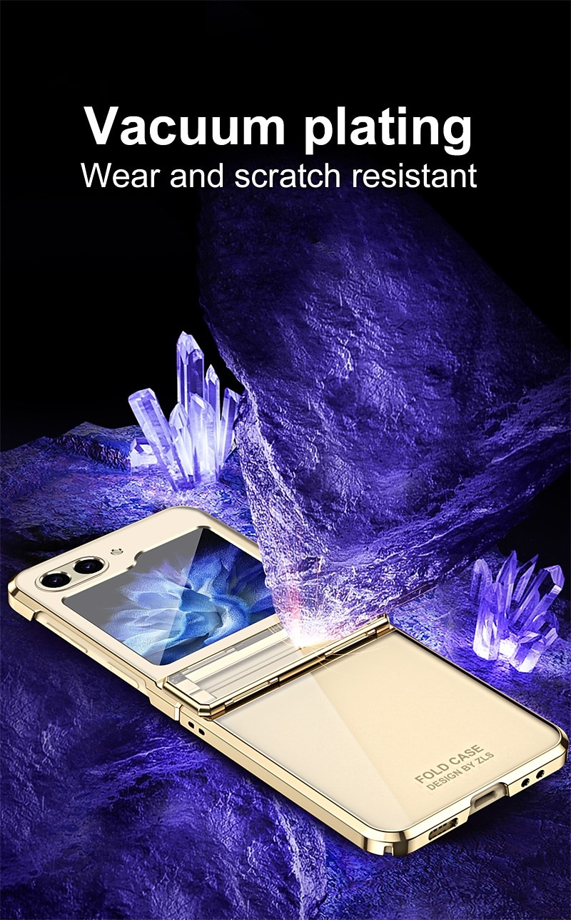 2025年 サムスンギャラクシー Z フリップ 6 Z フリップ 5 Z フリップ 4 Z フリップ 3 バックカバー プレーティング フルボディ 保護 防傷 PC コレクション – $25.99 –P6