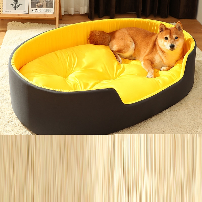 tofarger kjæledyr reir vaskbar dobbeltsidig pute kjæledyr katt reir fire sesonger katt hund 3d hund reir 2025 - $52.99 –P6