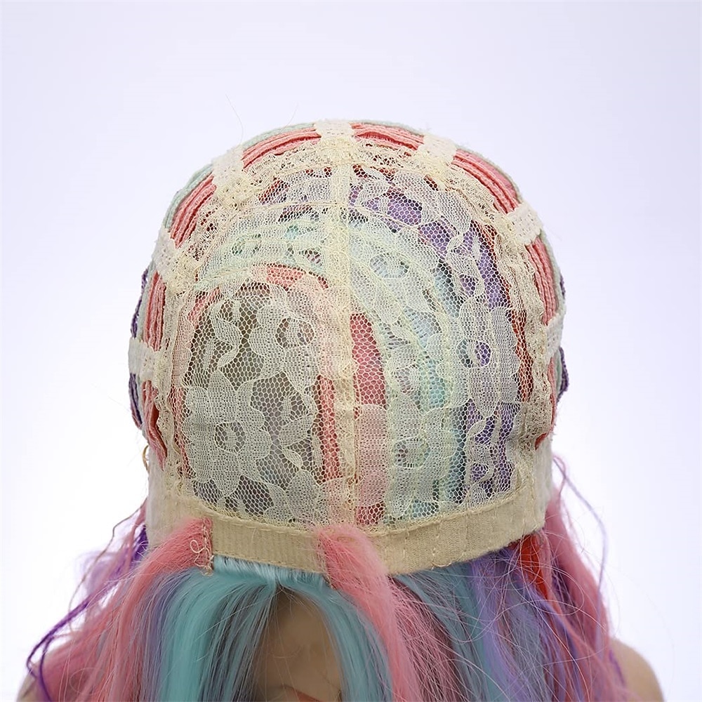 Perucă de Carnaval 2026 Blond Roz Negru Buclat Ondulat Lung Perucă sintetică de festival Mardi Gras Paradă Păr pentru costum de cosplay pentru Fete 2026 - $15.99 –P11