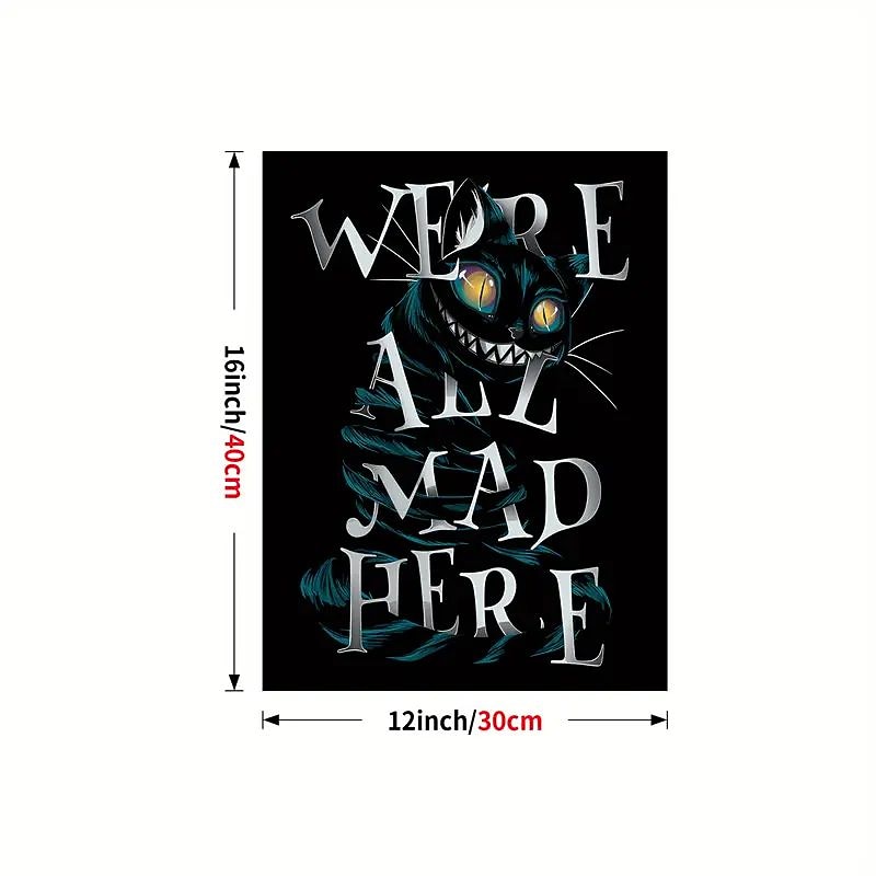 halloween fali művészet vászon alice csodaország nyomatok és poszterek absztrakt portré képek dekoratív szövetfestés nappaliba képek keret nélkül 2025 - $18.99 –P5