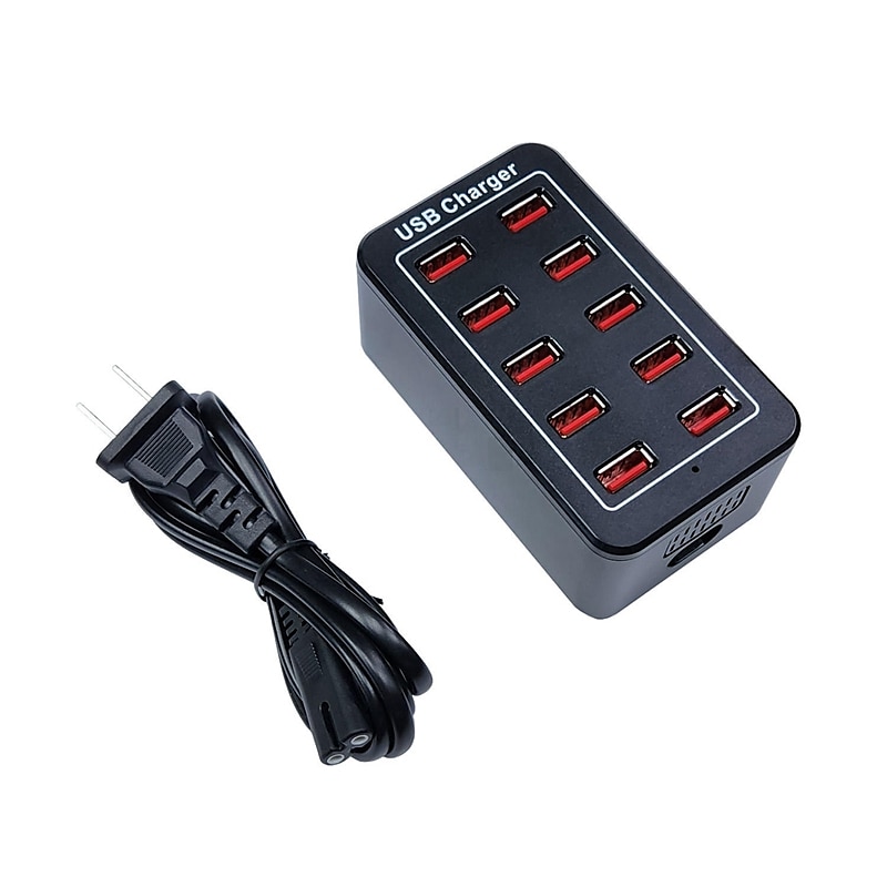 caricabatterie multi usb stazione di ricarica rapida usb universale caricatore portatile per iphone 15 samsung xiaomi ipad tablet 10/20/30/40/50/60 porte del 2025 a $97.99 –P3