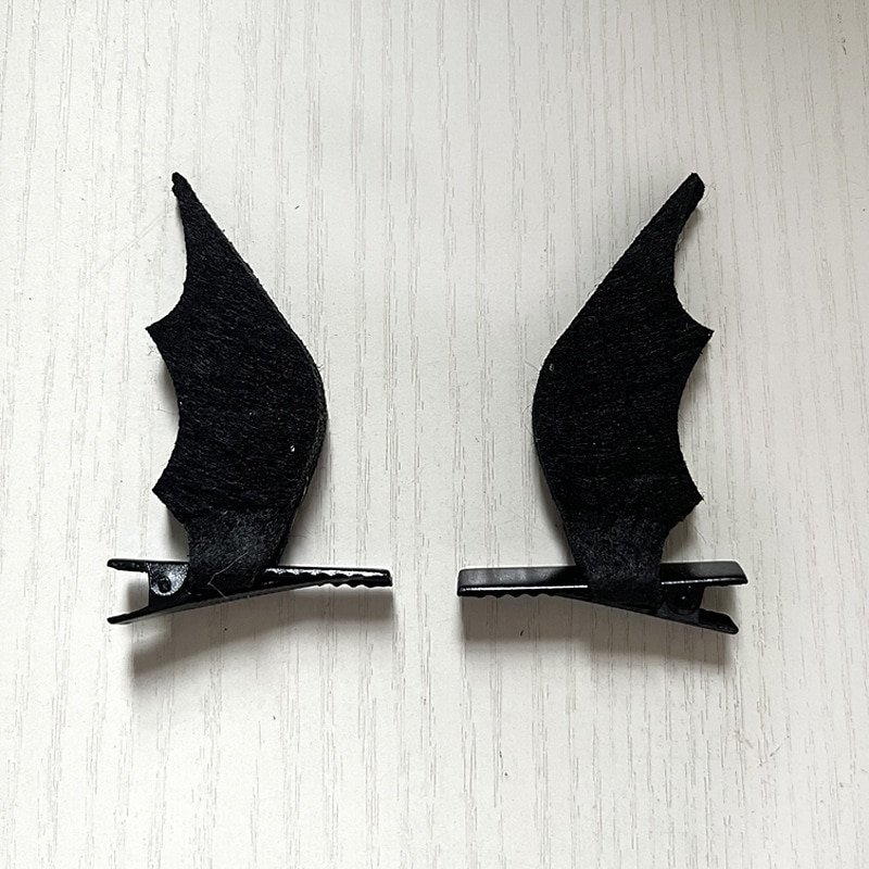 4 Pcs Halloween Bat Hair Clips Cartoon Wing Decor Hairpin Batwing Hair ...