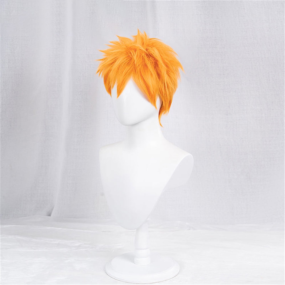 anime bleach cosplay kurosaki ichigo cosplay peruk kort orange cosplay party peruker halloween peruker 2025 - $20.99 –P1