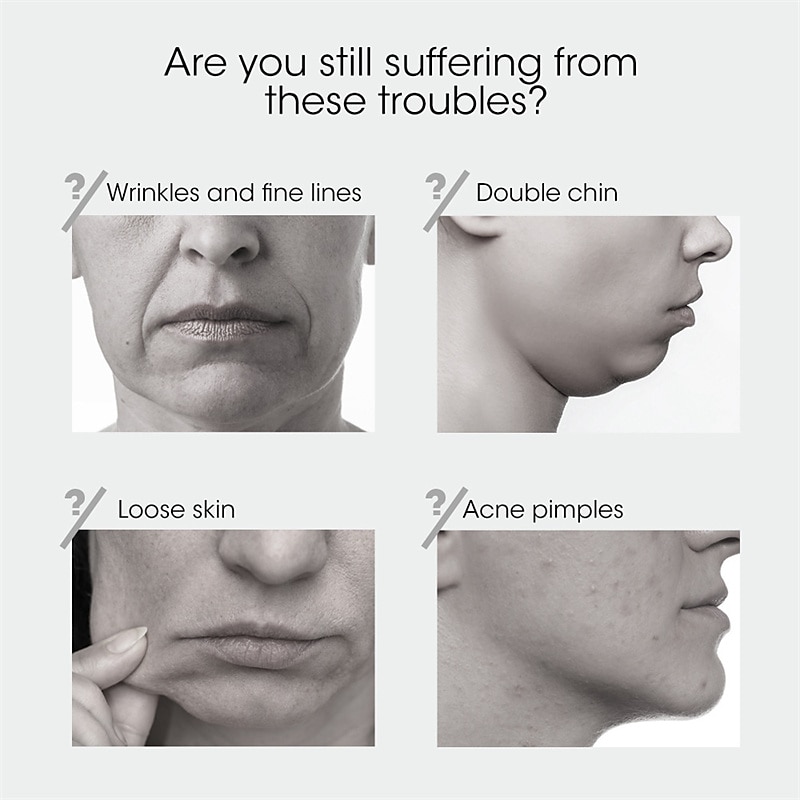 New EMS Face Lifting Machine Double Chin Remover Face Slimmer V - Face Lift Skin Tightening Device Facial Vibration Massagers 2025 - $35.99 –P7