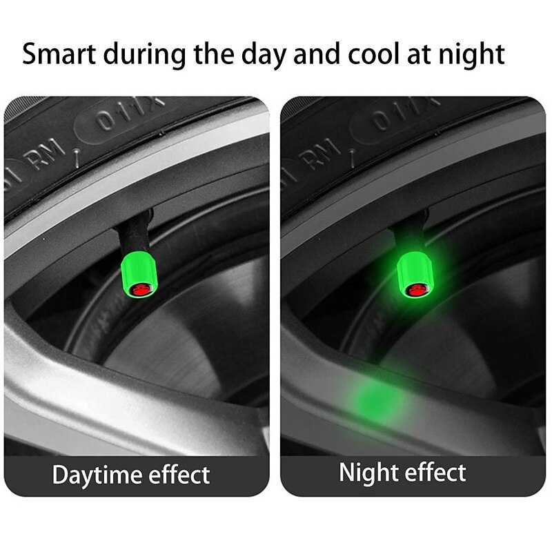 50pcs Fluorescent Skull Car Tire Valve Valve Stem Cover, ABS Corrosion Resistant Wheel Valve Cover, Glow In The Dark, Car Decoration Accessories 2025 - $10.99 –P2