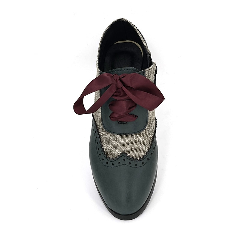 Femme Chaussures à Talons Escarpins Oxfords Chaussures Bullock Grandes Tailles Chaussures Vintage Soirée du quotidien Couleur unie Bloc de couleur Hiver Talon de chaton Bout rond Elégant de 2025 ? $59.99 –P2