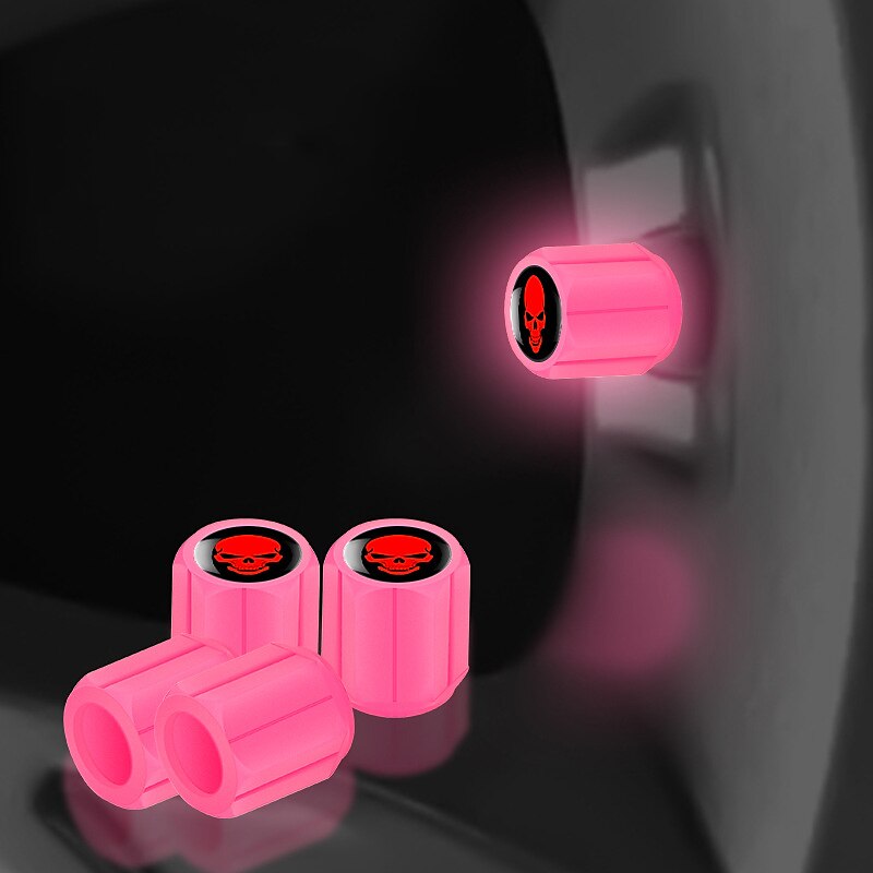 50pcs Fluorescent Skull Car Tire Valve Valve Stem Cover, ABS Corrosion Resistant Wheel Valve Cover, Glow In The Dark, Car Decoration Accessories 2025 - $10.99 –P9
