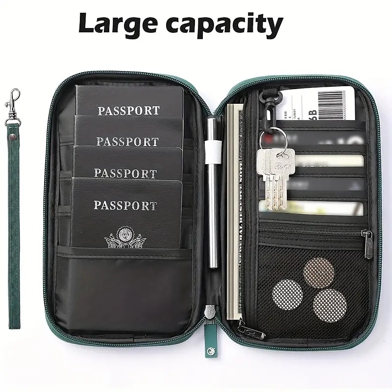 Reis Paspoort Portemonnee Gezins Paspoorthouder Reis Documenten Organiser Reisaccessoires Documententas Kaartenhouder 2025 - $12.99 –P4